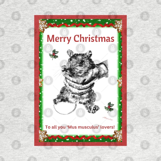 Mouse xmas card by AllansArts